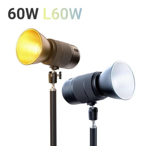 Lampe LED Vidéo RGB 60W Rechargeable – Éclairage Photo & Vidéo 360° avec Monture Magnétique et Écran LCD
