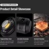 Lampe LED Vidéo RGB 60W Rechargeable – Éclairage Photo & Vidéo 360° avec Monture Magnétique et Écran LCD