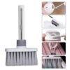 Kit de Nettoyage Multifonction 5 en 1 pour Clavier et Écouteurs avec Brosse, Embout Métallique et Extracteur de Touches