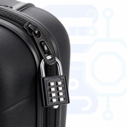 Cadenas à boutons à code personnalisable – 8 touches numérotées sans clé