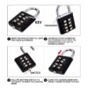Cadenas à boutons à code personnalisable – 8 touches numérotées sans clé