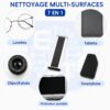 Kit de nettoyage 7 en 1 pour clavier, écouteurs, écrans et appareils électroniques avec pulvérisateur