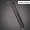 Pointeur de Présentation Sans Fil avec Laser Rouge et Récepteur 2-en-1 USB-A/Type-C - Pile AAA (non inclus)