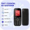 Téléphone Portable SM2409 Double SIM – Écran 1,77", Batterie 1000 mAh, Caméra, Radio FM et