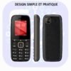 Téléphone Portable SM2409 Double SIM – Écran 1,77", Batterie 1000 mAh, Caméra, Radio FM et