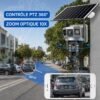 Caméra de Surveillance Solaire 4G 15 MP Triple Vue, PTZ 360°, Zoom Optique 10X, Détection PIR et IP66