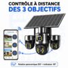 Caméra 4G - contrôle à distance des 3 objectifs Contrôle à distance des trois objectifs de la caméra solaire 4G