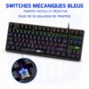 Clavier X67 - switches mécaniques bleus Clavier X67 switches mécaniques bleus durée 50 millions de frappes