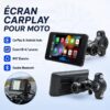 Écran CarPlay Moto 4,7 pouces HD IP67 Écran CarPlay et Android Auto 4,7 pouces pour moto