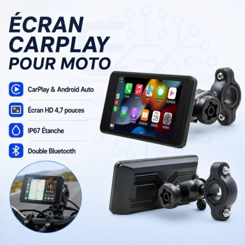 Écran CarPlay et Android Auto 4,7 pouces pour moto