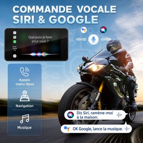 Écran CarPlay Moto – image 3 Écran CarPlay et Android Auto pour moto – image 3