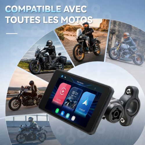 Écran CarPlay Moto – image 4 Écran CarPlay et Android Auto pour moto – image 4