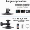 Support Universel pour Caméra d’Action – Casque, Moto, Vélo et Surf