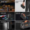 Power Bank 50000mAh 100W Charge Rapide PD – Lampe LED SOS, 4 Sorties USB, Power Bank Haute Capacité
