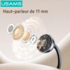 Écouteurs Bluetooth R02 BT5.3 Open-Ear Sans Fil – Haut-Parleurs 11 mm, Commande Tactile et Autonomie 20 h avec Boîtier