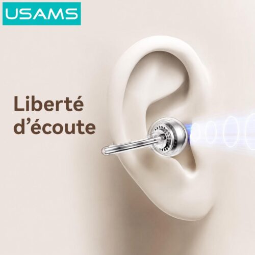 Écouteurs Bluetooth R02 BT5.3 Open-Ear Sans Fil – Haut-Parleurs 11 mm, Commande Tactile et Autonomie 20 h avec Boîtier