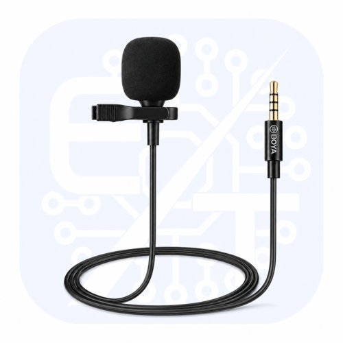Microphone Lavalier Numérique BY M3 OP pour DJIOSMO Pocket Jack 3,5 mm, Omnidirectionnel, 24 bits 96 kHz, Câble 2m