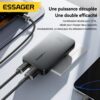 Chargeur GaN 65W Ultra-Fin USB-C PD + USB-A QC – Prise EU Pliable, Charge Rapide pour 2 Appareils