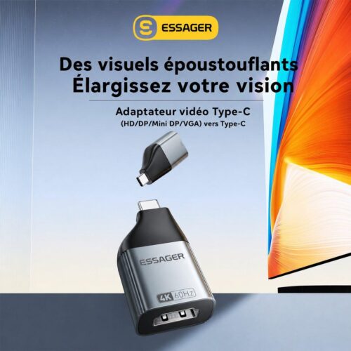 gvc.product.image_.1785863756205.cc9be030-bbe6-47fd-ae56-d64e8c858f59.jpeg Adaptateur Vidéo HD vers Type C 4K 60 Hz – Convertisseur Compact 3840 × 2160