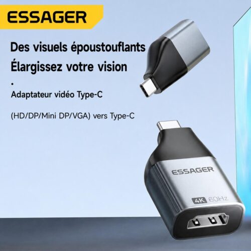 gvc.product.image_.1785863766179.b7896f29-5b84-4953-9775-c336c00c9768.jpeg Adaptateur Vidéo HD vers Type C 4K 60 Hz – Convertisseur Compact 3840 × 2160