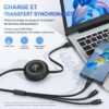 gvc.product.image_.1786284609046.63d58f70-721c-4630-97eb-3fb0daedd515.jpeg Câble Rétractable 3 en 1 6A USB C 1M, Lightning et MicronUSB 4 Longueurs Réglables