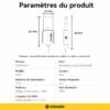 Récepteur audio Bluetooth 5.0 pour voiture avec microphone intégré, jack 3,5 mm et USB, E801
