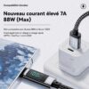 gvc.product.image_.1786464938407.b726994e-b9c6-4f06-b7a7-60319631118e.jpeg Câble USB A vers USB C 7A jusqu’à 100W avec écran numérique et transfert 480 Mbps