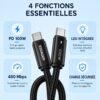 gvc.product.image_.1786638037712.d7832126-2a50-43ae-a490-4f0cb6fd2af2.jpeg Câble USB C vers USB C 100W 5A 2M – Charge Rapide PD, LED et Transfert 480 Mbps