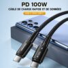 gvc.product.image_.1786638071670.ae953c9d-2c34-48c9-8fd2-9d1807975270.jpeg Câble USB C vers USB C 100W 5A 2M – Charge Rapide PD, LED et Transfert 480 Mbps