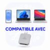 Lecteur de cartes SD et TF/microSD OTG 2 en 1 USB Type C