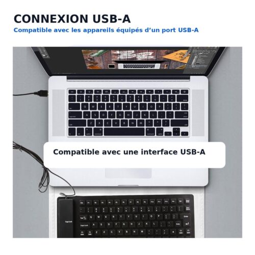 gvc.product.image_.1787487200492.8e06faaf-93f9-4d41-8631-2f8ec6c06114.jpeg Clavier souple filaire USB-A silencieux et étanche 34,5X13,1 cm Câble 138 cm