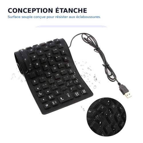 gvc.product.image_.1787487246574.2513445b-3035-4305-8c9a-606ea6e4fc26.jpeg Clavier souple filaire USB-A silencieux et étanche 34,5X13,1 cm Câble 138 cm