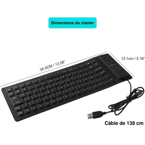 gvc.product.image_.1787490648757.436c1665-32b6-4d18-8bc4-c816fb66e4d3.jpeg Clavier souple filaire USB-A silencieux et étanche 34,5X13,1 cm Câble 138 cm